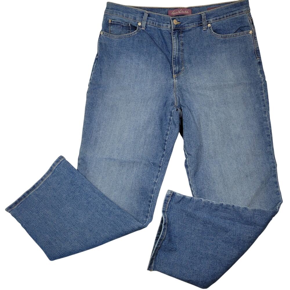 Gloria Vanderbilt Amanda Denim Stretch Light Wash Jeans 18 S 36 x 28